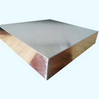 100mm Aluminium Honeycomb panel untuk tangki mengambang atap dengan sudut-sudut dilas